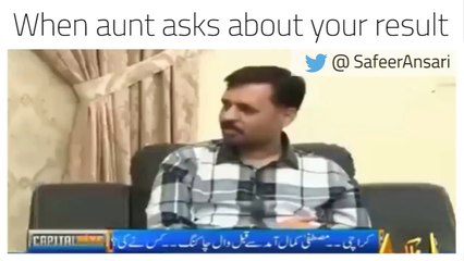 When your aunt asks about your result - hahahah Funny Reply by Mustafa Kamal