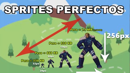 Tamaño correcto de los Sprites - Guia para crear vídeo-juegos