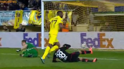 Cedric Bakambu Goal - Villarreal 2 - 0 Bayer Leverkusen - 10.03.2016 HD