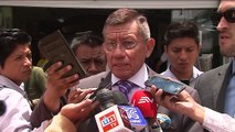 Carlos Villacís después de declarar por el caso de la Ecuatoriana
