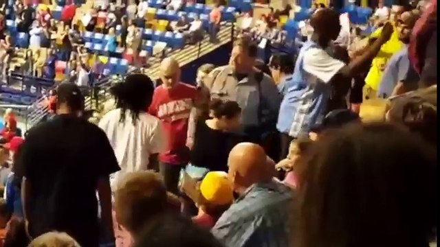 Trump Supporter Punches Protester in the Face