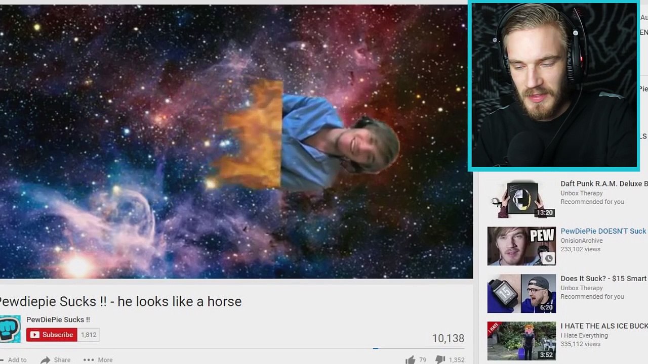 REACTING TO PEWDIEPIE HATE VIDEOS