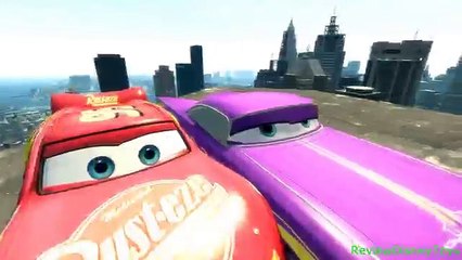 Lightning McQueen Guido and Ramone Jumps Disney cars by Review Disney Toys