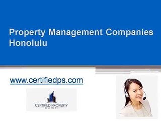 Property Management Companies Honolulu - www.certifiedps.com
