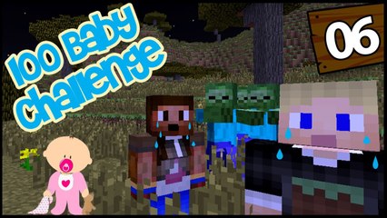 Minecraft: 100 Baby Challenge - EP 6 - DEADLY FILED TRIP!