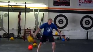 Sergey Rudnev acrobatic and power juggling show with the kettlebells