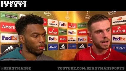 Liverpool 2-0 Manchester United - Jordan Henderson & Daniel Sturridge Post Match interview