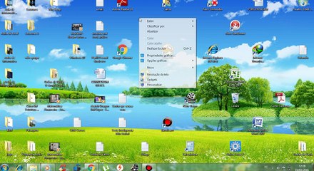 Organizando Icones Area de Trabalho