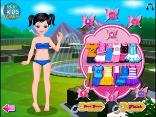 Little Girl Eva Dressup game for litttle girls # Play disney Games # Watch Cartoons