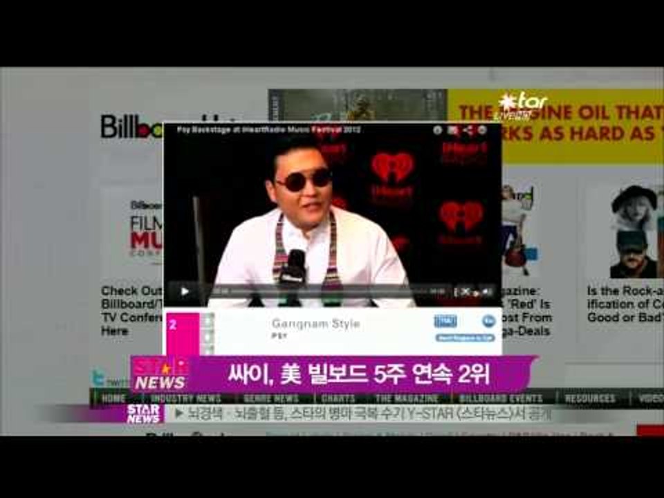 [Y-STAR] Psy has taken 2nd rank of Billboard fo...