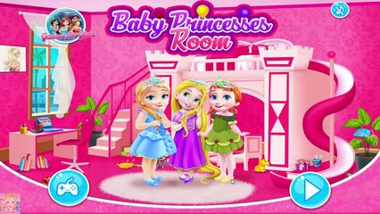 Download Video: Baby Princesses Room - Disney Princess Elsa Anna and Rapunzel Game for Kids