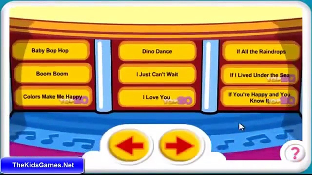 Barney And Friends Barneys Dance Along Juke Box Gameplay Video vol 1