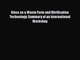Read Glass as a Waste Form and Vitrification Technology: Summary of an International Workshop
