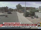 Driver admits she knew she hit Tempe boy