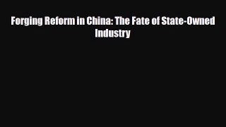 [PDF] Forging Reform in China: The Fate of State-Owned Industry Read Online