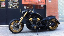 Suzuki Intruder M1800R | Boulevard M109R Golden Fury by Free Kustom Cycles | Motorcycle Mu