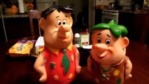 Fred Flintstone and Barney Rubble Vinyl Figures (1960 Knickerbocker Toy Company)