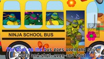 Ninja Turtles Wheels On The Bus Kids Songs Children Music Nursery Rhymes TMNT