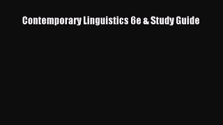 Read Contemporary Linguistics 6e & Study Guide Ebook Free