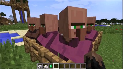 Villager Mincer - Mod Showcase - 1.6.4 - (Eat villagers & shoot with your emerald gun!)