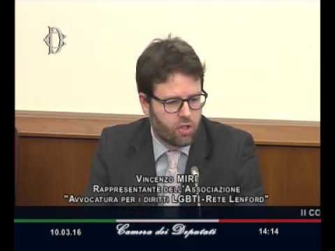 Roma - Unioni civili tra persone dello stesso sesso, audizione esperti (10.03.16)