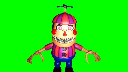 SFM FNAF 4 Nightmare Balloon Boy Jumpscare Greenscreen