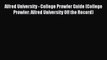 Read Alfred University - College Prowler Guide (College Prowler: Alfred University Off the