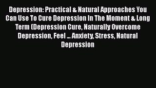Read Depression: Practical & Natural Approaches You Can Use To Cure Depression In The Moment