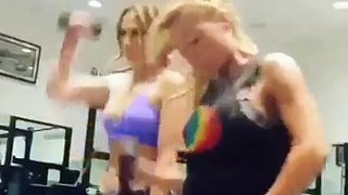 Jennifer Lopez working out with tracy anderson