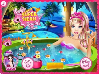 Супер Барби в спа-салоне (Barbie Superhero Beauty Spa) - Barbie Make Up and Dress Up Games For Girls