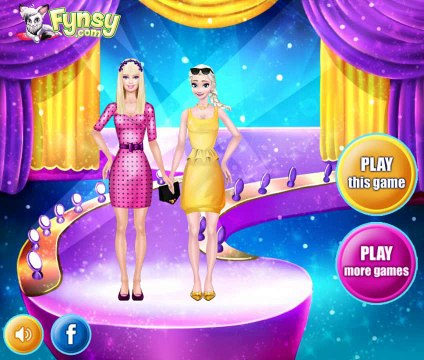 Super Models Elsa And Barbie: Disney princess Frozen - Game for Little Girls