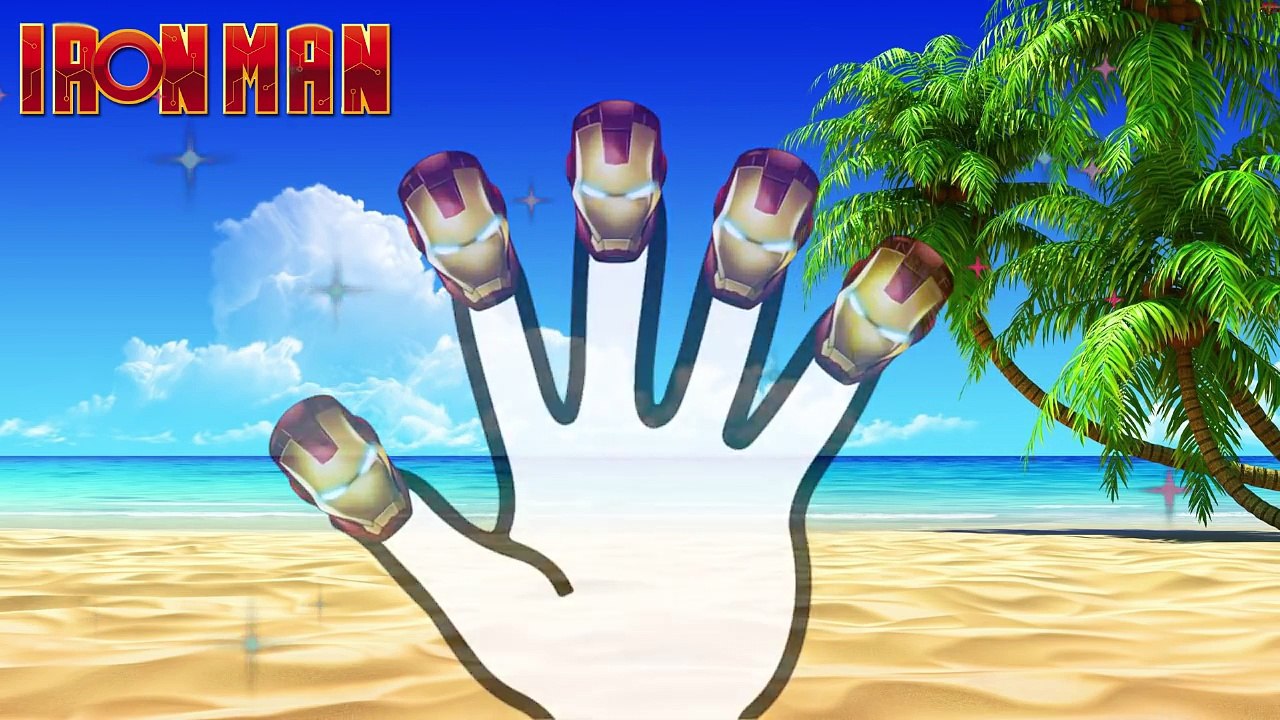 ★ IRON MAN Avengers ★ 3D Finger Family DANCE Nursery Rhymes 3D Cartoon for Children Family