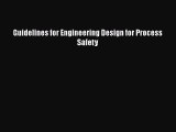 Download Guidelines for Engineering Design for Process Safety Ebook Free