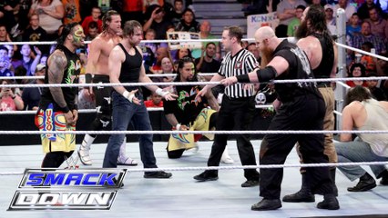 Dean Ambrose, The Usos & Dolph Ziggler vs. The Wyatt Family- SmackDown, March 10, 216