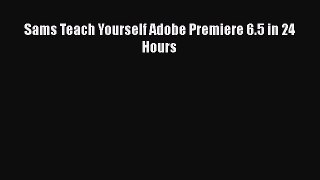 Download Sams Teach Yourself Adobe Premiere 6.5 in 24 Hours Ebook