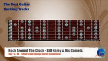 Rock Around The Clock - Bill Haley & His Comets Guitar Backing Track with scale chart