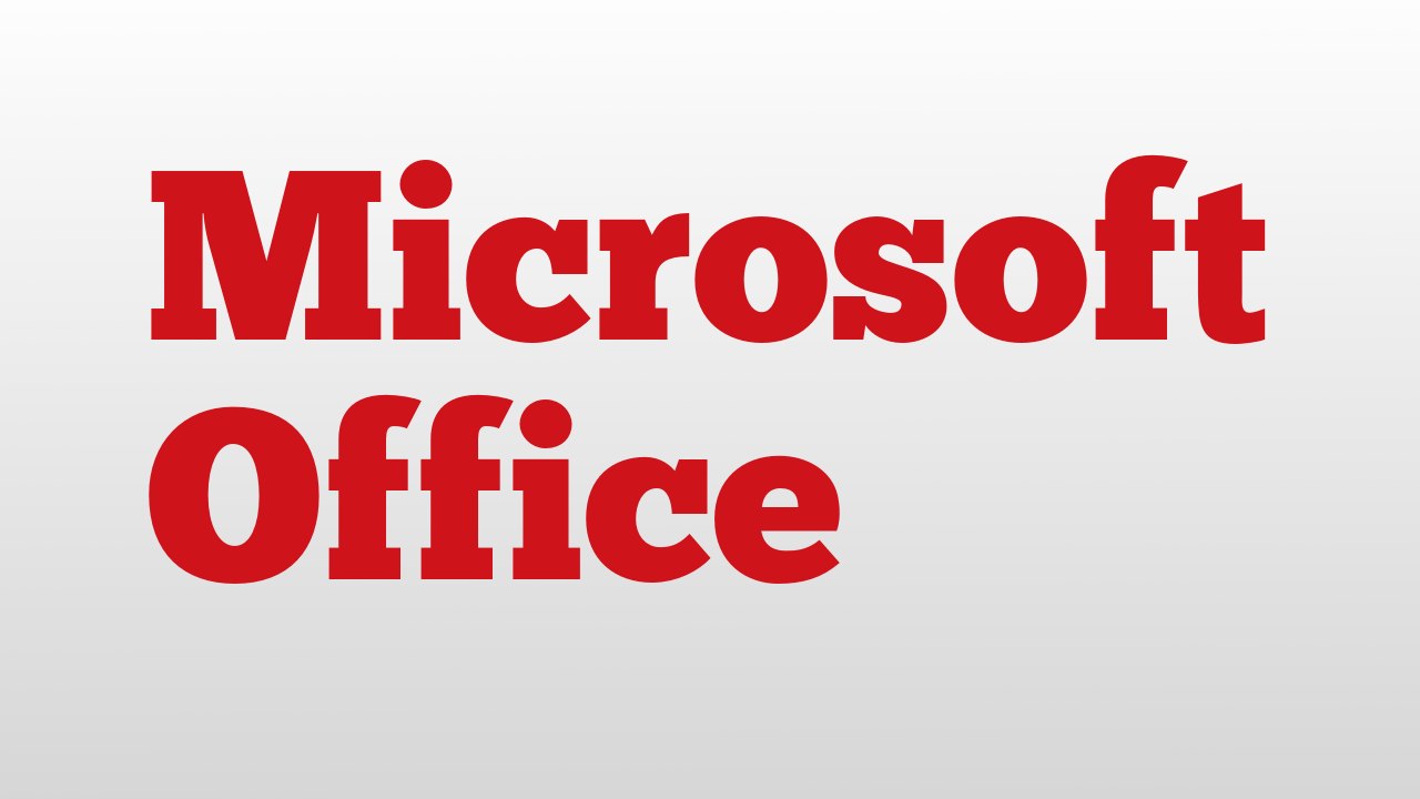 Microsoft Office meaning and pronunciation
