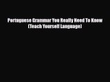 PDF Portuguese Grammar You Really Need To Know (Teach Yourself Language) Read Online