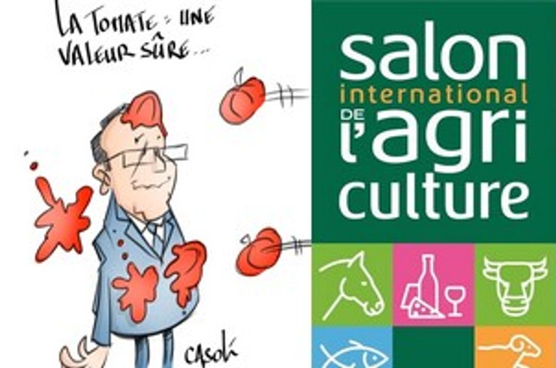 Hollande hué au salon de l'agriculture (2016)