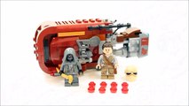 LEGO STAR WARS REYS SPEEDER 75099 ALTERNATIVE BUILD JAKKU TRADING CAMP