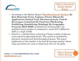 Modified Starch Market estimated to have immense growth in US Market