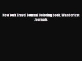 PDF New York Travel Journal Coloring book: Wanderlust Journals PDF Book Free