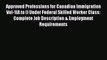 Read Approved Professions for Canadian Immigration Vol-1(A to I) Under Federal Skilled Worker