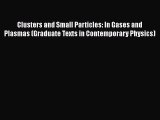 Read Clusters and Small Particles: In Gases and Plasmas (Graduate Texts in Contemporary Physics)