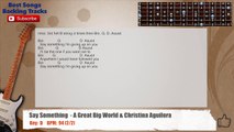 Say Something  - A Great Big World & Christina Aguilera Guitar Backing Track