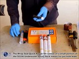 How to repair pipe leaks with Wrap Seal Quick Repair Kit For Pipe Leaks