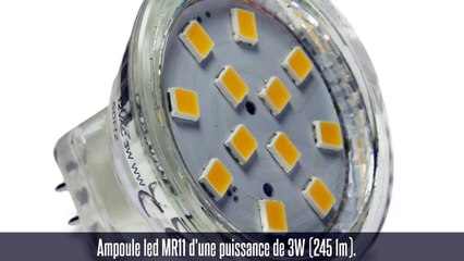 Ampoule led G4, 3W, 245lm, 120°, blanc chaud