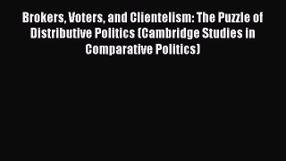 Read Brokers Voters and Clientelism: The Puzzle of Distributive Politics (Cambridge Studies