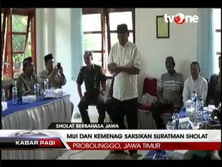 Warga Ini Melaksanakan Salat dalam Bahasa Jawa