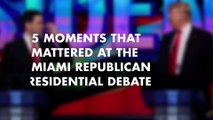 5 Moments That Mattered at the Miami Republican Presidential Debate